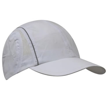 3814 Microfibre Sports Cap With Side Mesh and Reflective Trim