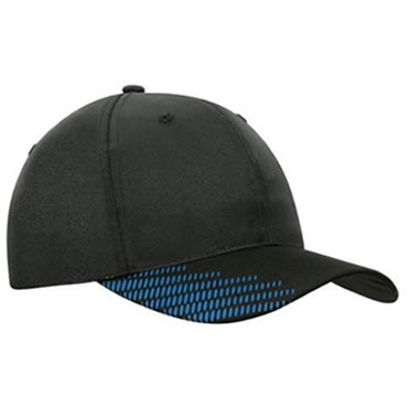 4007 Breathable Poly Twill Cap with peak flash print