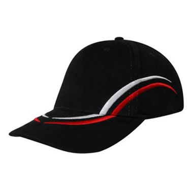 4075 Brushed Heavy Cotton Cap with curved embroidery on crown & peak