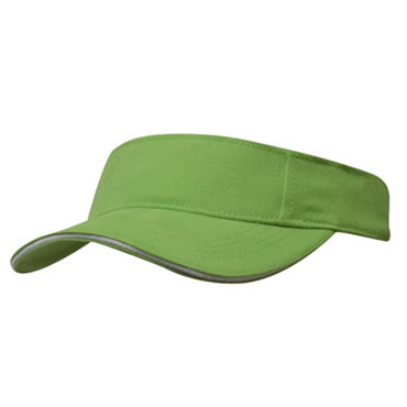 4230 Brushed Heavy Cotton Visor With Sandwich