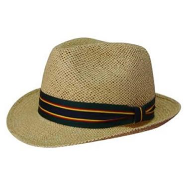 4287 Natural Fedora Style String Straw Hat