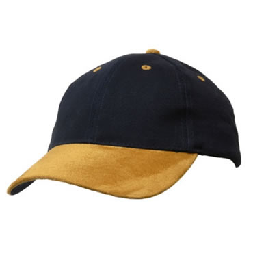 4200 Heavy Brushed Cotton Cap With Suede Peak